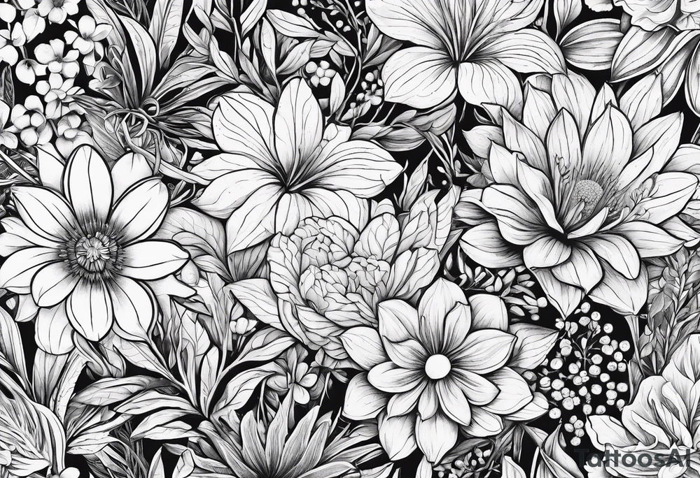 Pilbara region native plants and flowers, Kimberley region native plants and flowers tattoo idea Pilbara region native plants and flowers, Kimberley region native plants and flowers tattoo idea