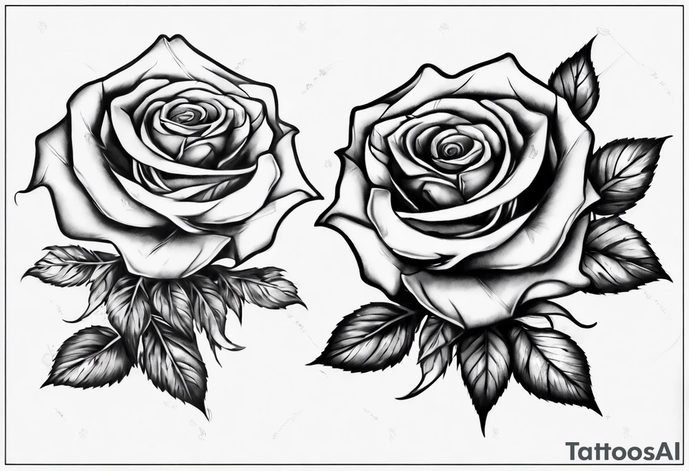 Rose with the name Torri tattoo idea
