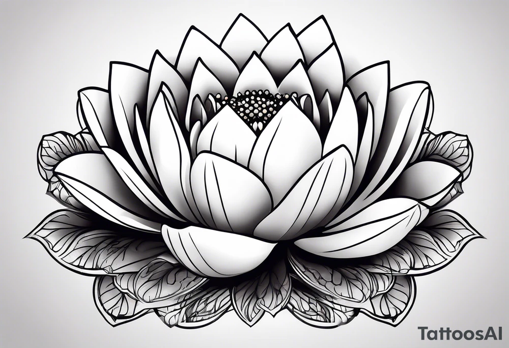 Lotus flower tattoo idea