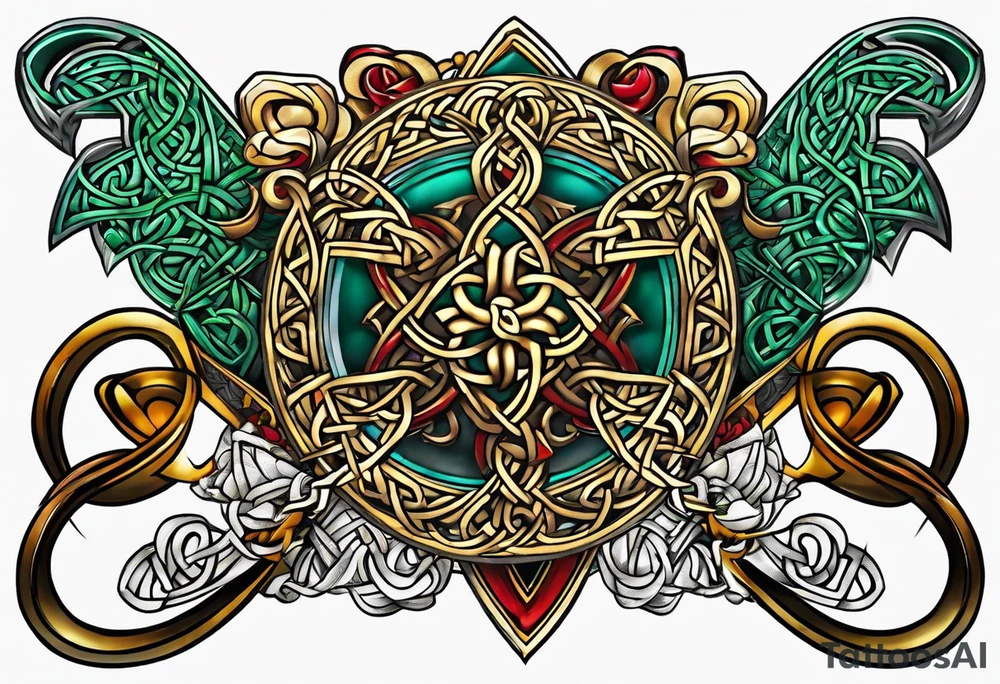Celtic knot shoulder tattoo tattoo idea