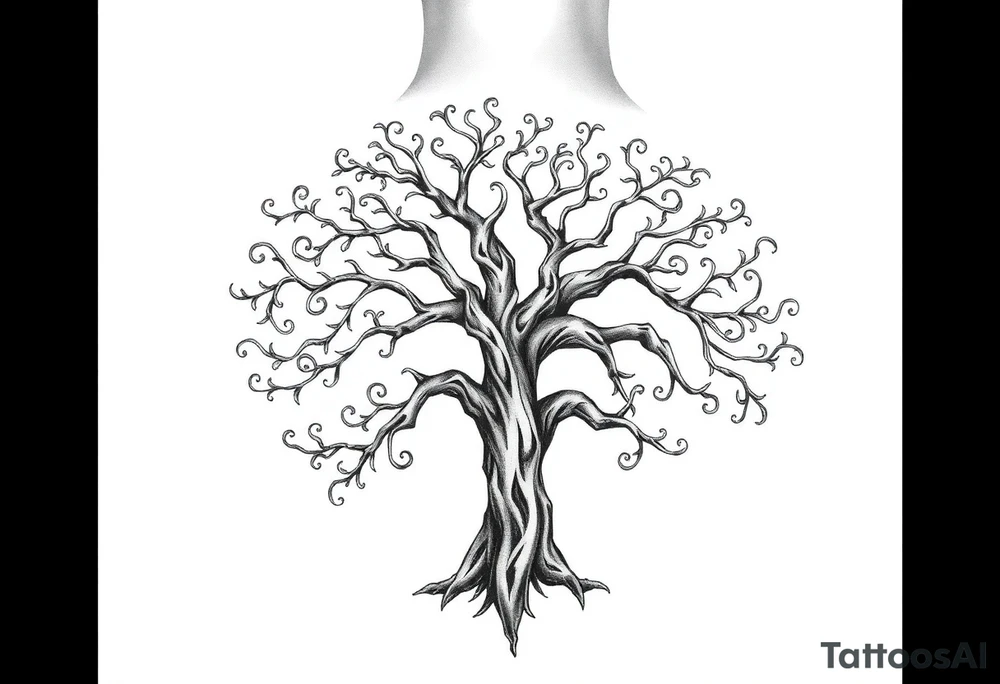 Irish shoulder tattoo, that is non-religious and has a Celtic tree tattoo idea