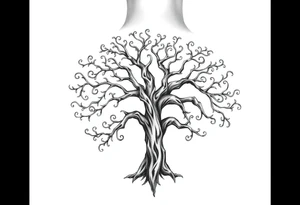 Irish shoulder tattoo, that is non-religious and has a Celtic tree tattoo idea