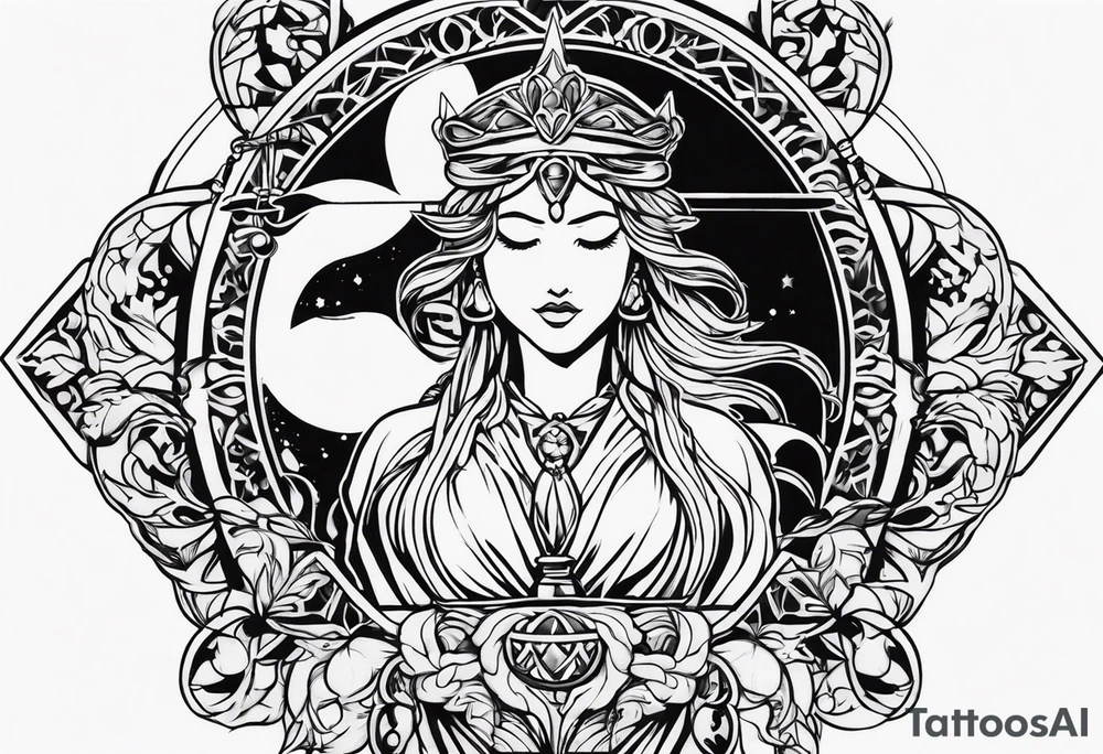 Ladyjustice tattoo idea