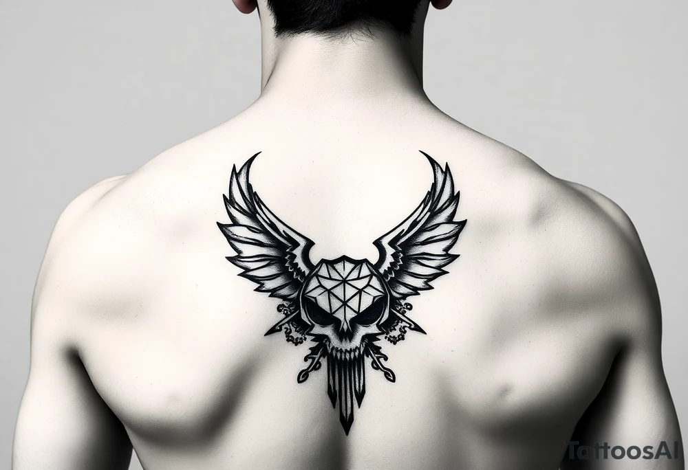 Gothic french tattoo idea