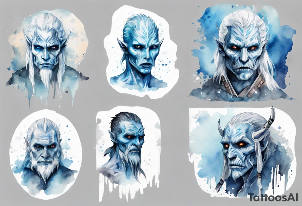 a whitewalker tattoo idea