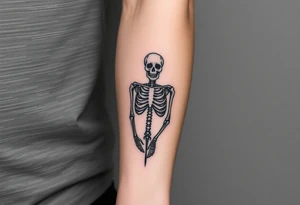Detailed Skeleton tattoo idea