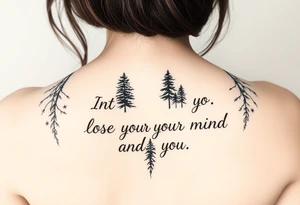 Into the forest I go to lose my mind and find my soul tattoo idea