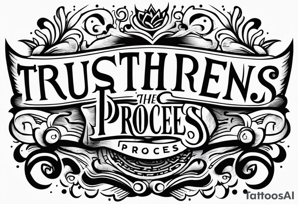 trust the process tattoo idea