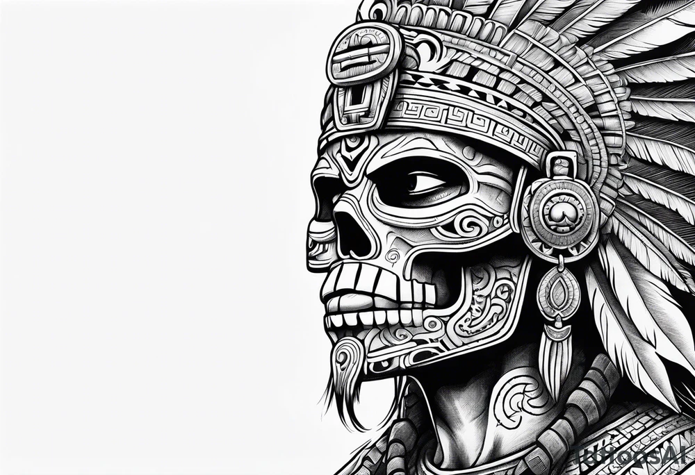 aztec god of death Mictlantecuhtli tattoo idea