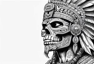 aztec god of death Mictlantecuhtli tattoo idea