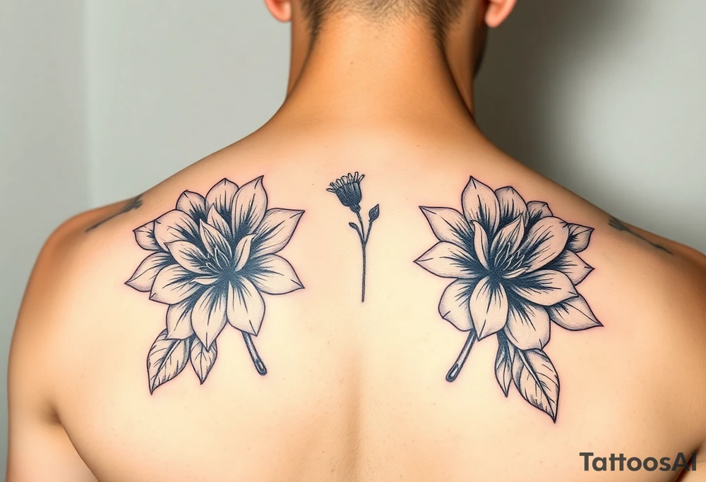 Mimosa flower tattoo idea