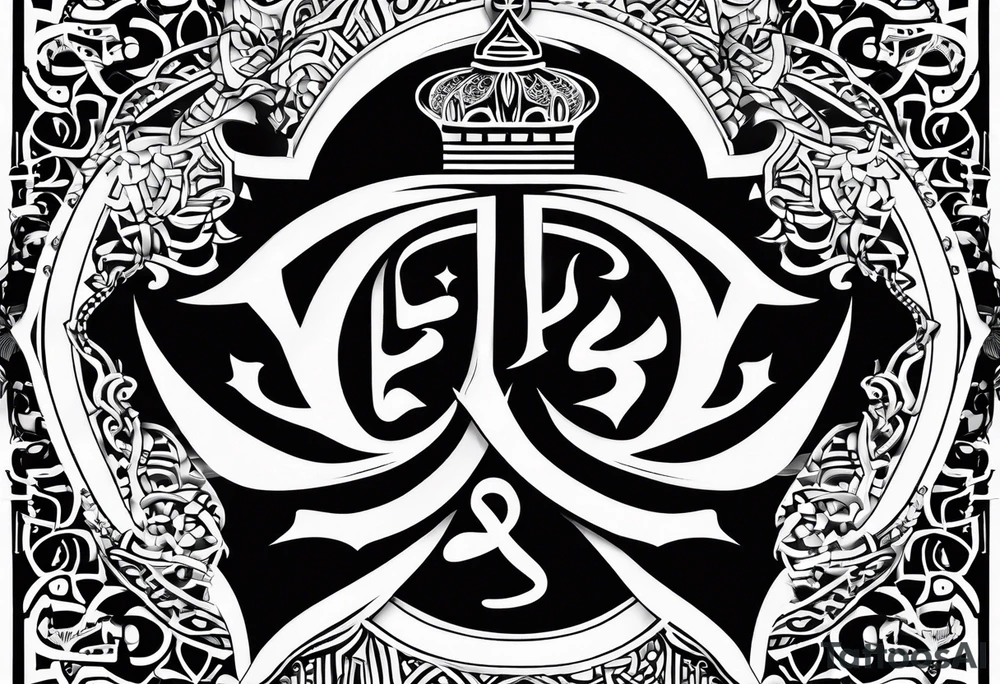 “Prince Ali” in arabic symbols tattoo idea