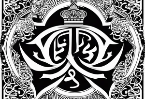“Prince Ali” in arabic symbols tattoo idea