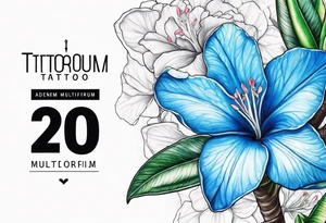 Adenium Multiflorum blue tattoo idea