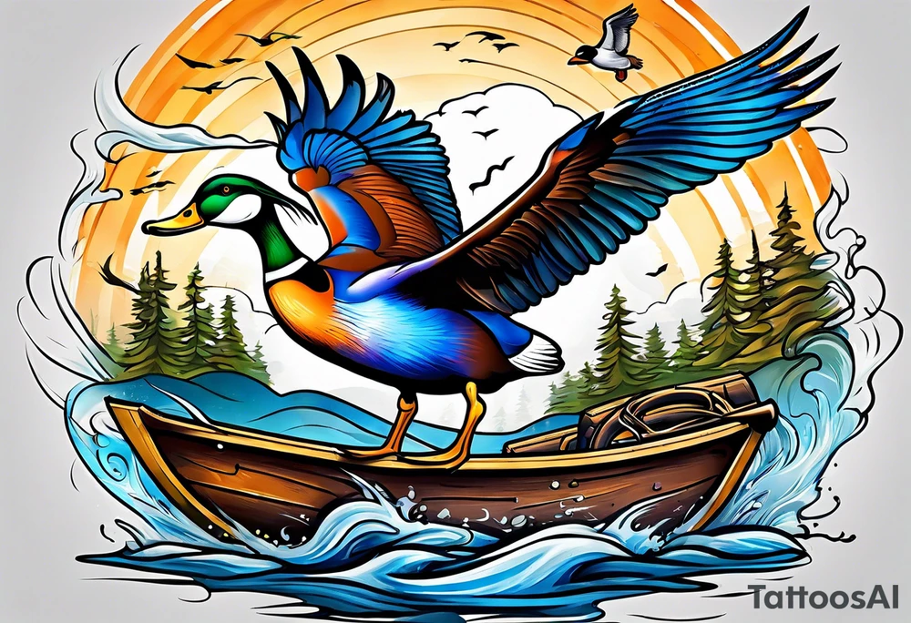 duck hunting tattoo idea