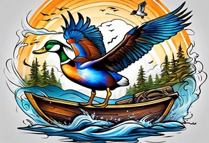 duck hunting tattoo idea