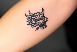 fierce Thai Naga head tattoo idea
