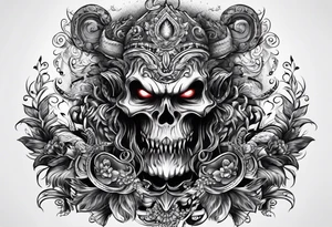 Monster and man tattoo idea