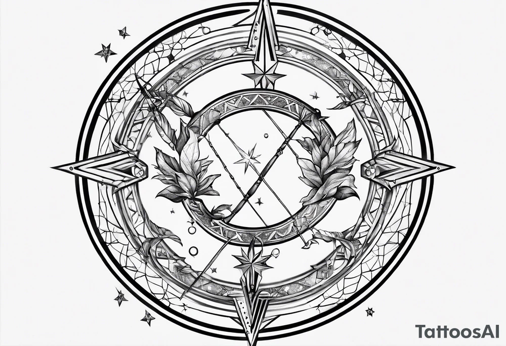 Sagittarius constellation tattoo idea