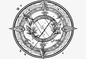 Sagittarius constellation tattoo idea
