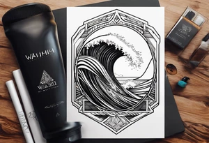 Waihi beach surf tattoo idea