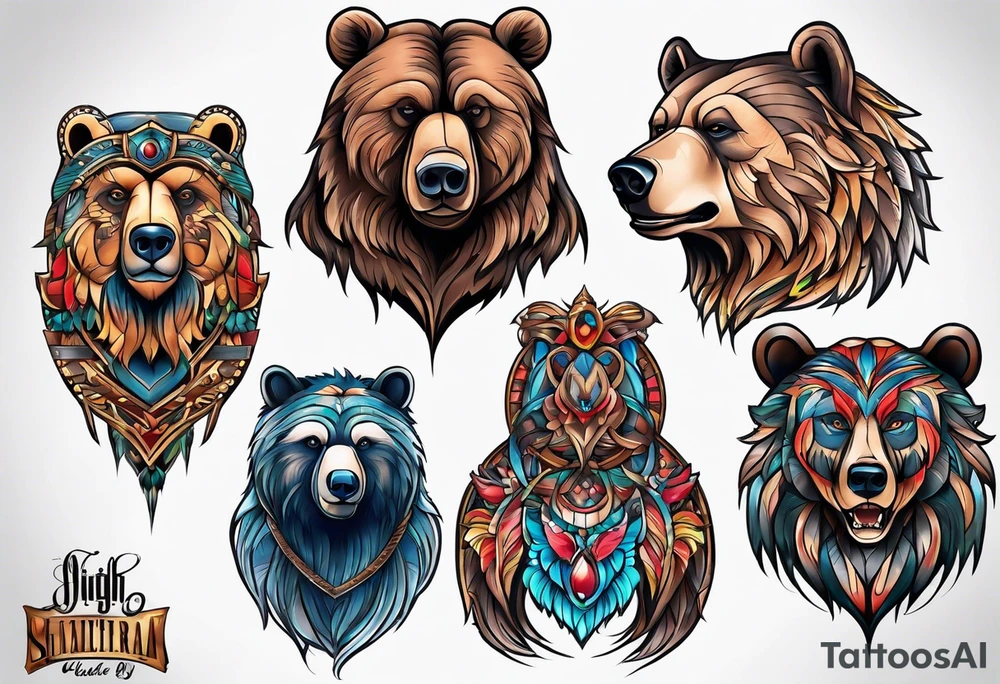 Bear Family tattoo idea
