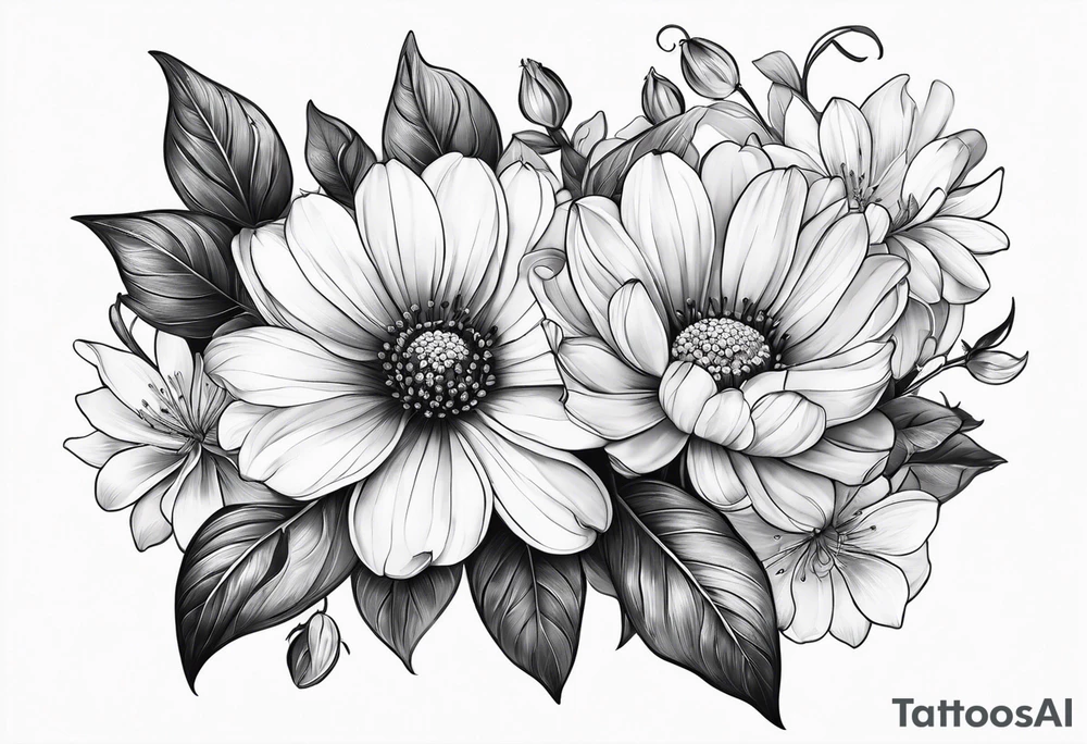 flower on ear with lady bugs on the flower tattoo idea flower on ear with lady bugs on the flower tattoo idea