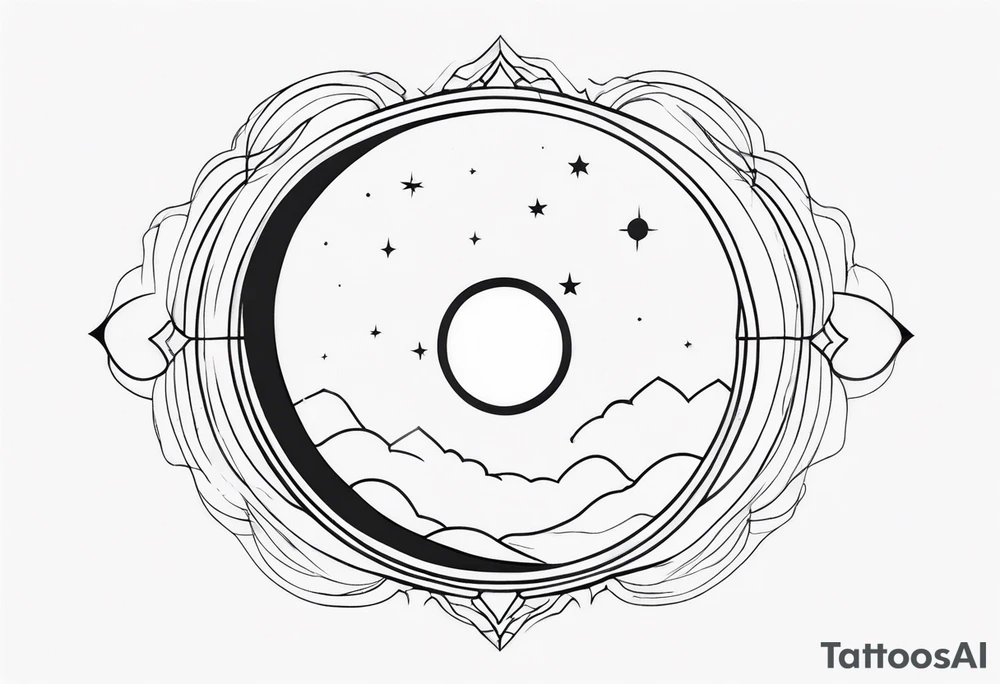 Eclipse tattoo idea