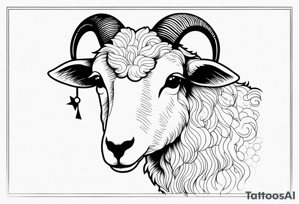 sheep tattoo idea