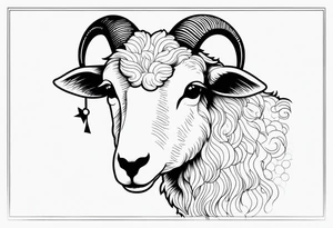 sheep tattoo idea