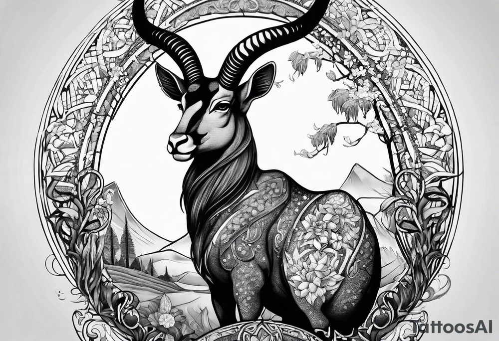 Capricorn tattoo idea