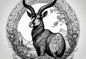 Capricorn tattoo idea
