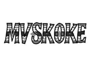 The word “MVSKOKE” shaded with Pendleton print tattoo idea