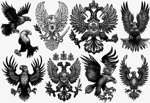 russian eagle tattoo idea