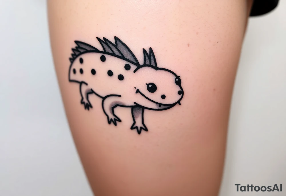 axolotl tattoo idea