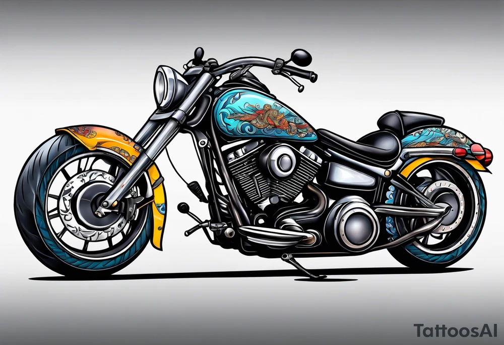 Motorcycle tattoo idea