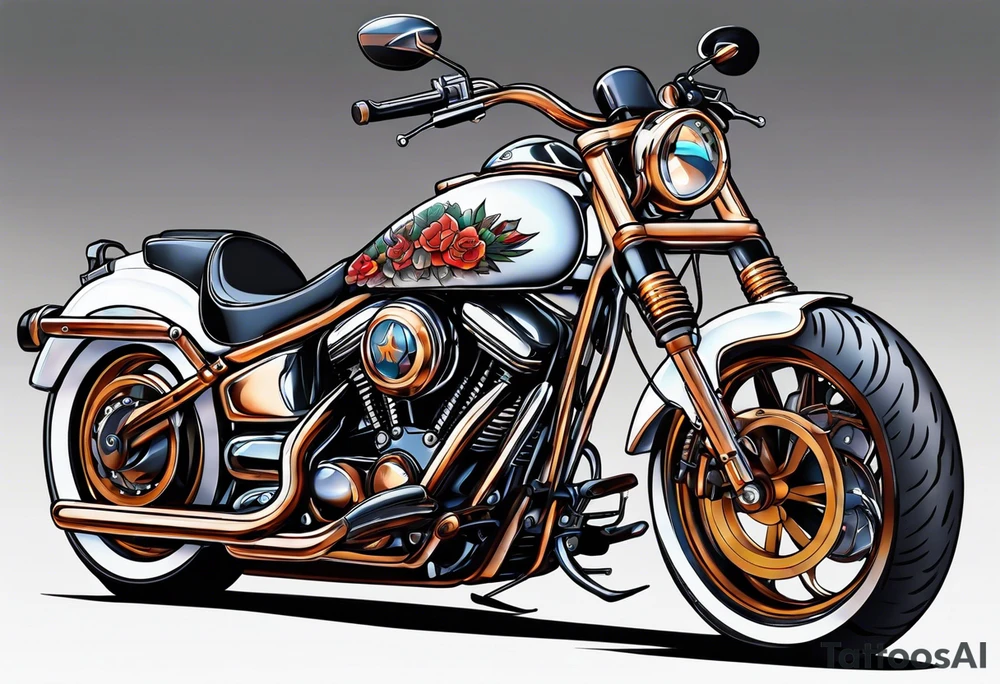 Motorcycle tattoo idea