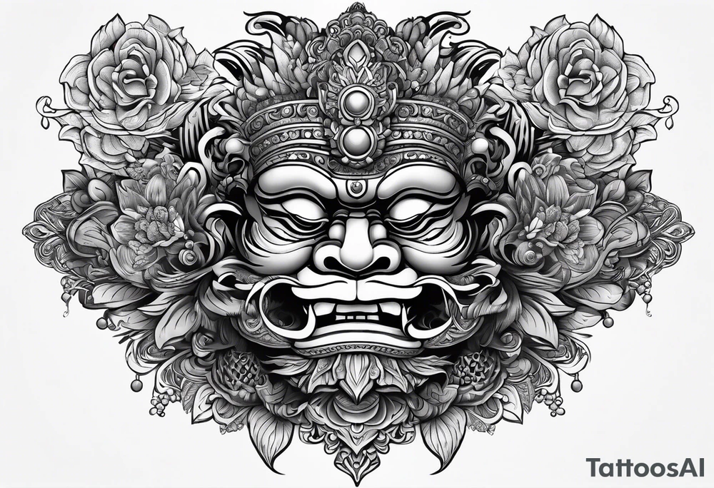 Balanise Barong tattoo idea
