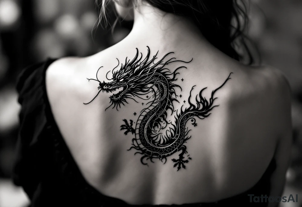 japanese dragon tattoo idea