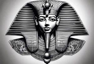 egyptian, sword, chest tattoo tattoo idea