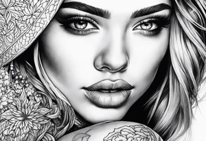 Women gross tattoo idea