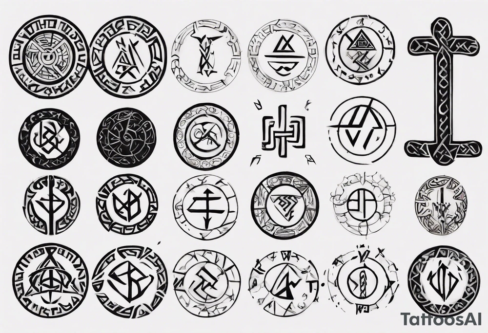 Viking runes describing a father tattoo idea