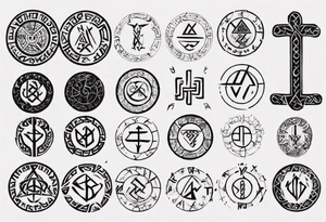 Viking runes describing a father tattoo idea