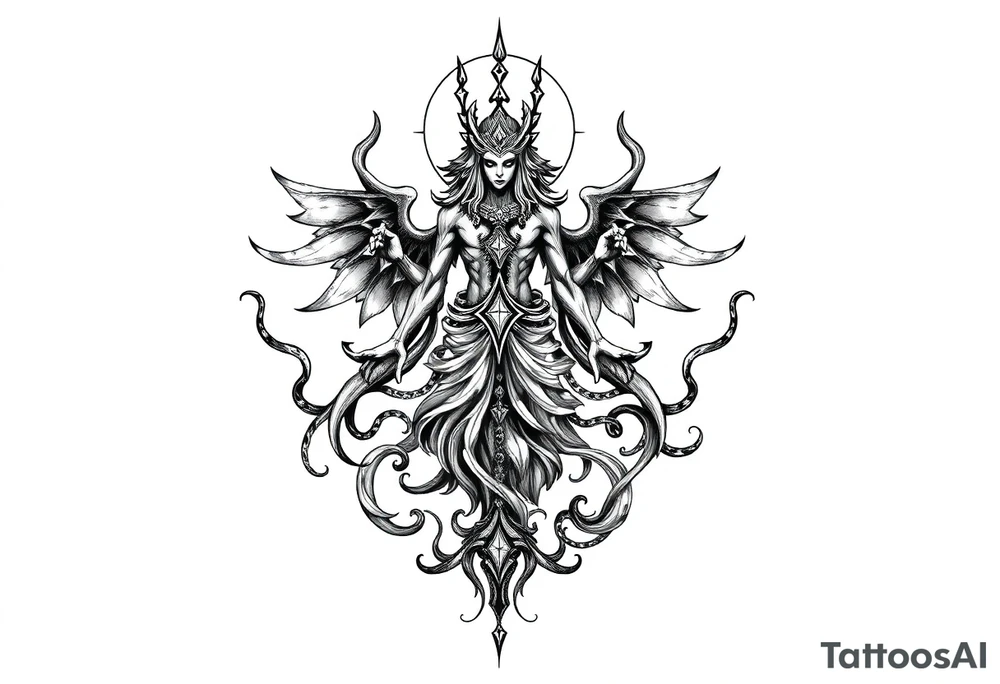Reincarnation mythology tattoo idea