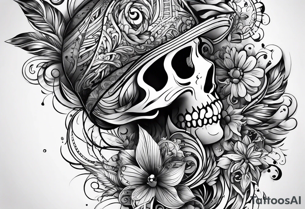 The key concept of living a life is 'Happiness' tattoo idea
