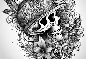 The key concept of living a life is 'Happiness' tattoo idea