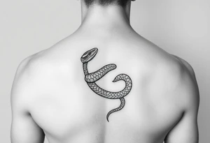 snake wrapped around wrist tattoo idea