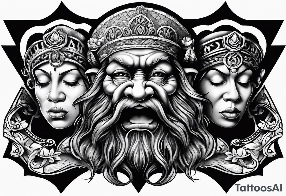 hear no evil, see no evil, speak no evil tattoo idea