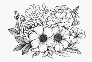 LONG STEW with flowers next to it tattoo idea