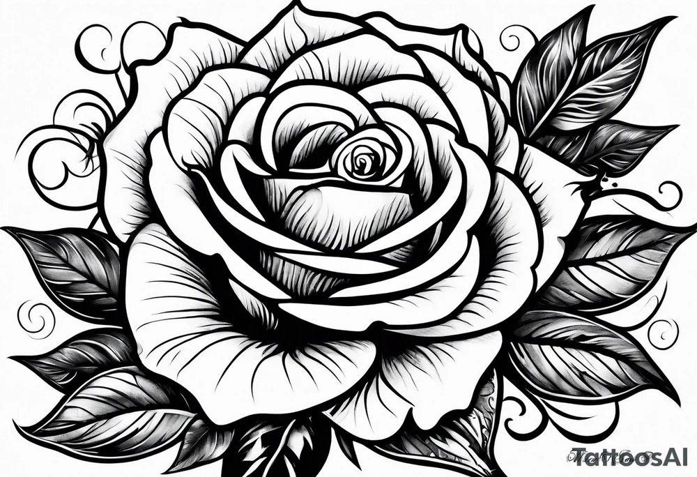 rose bouque tattoo idea